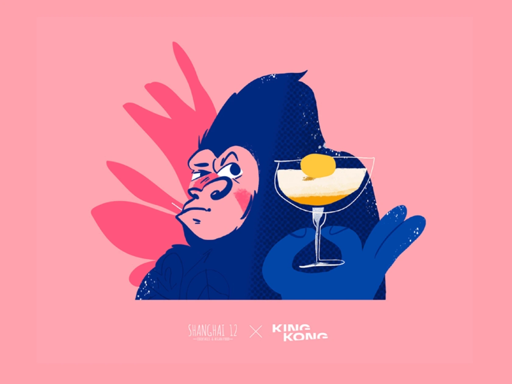 Иллюстрации для ресторана «KingKong»