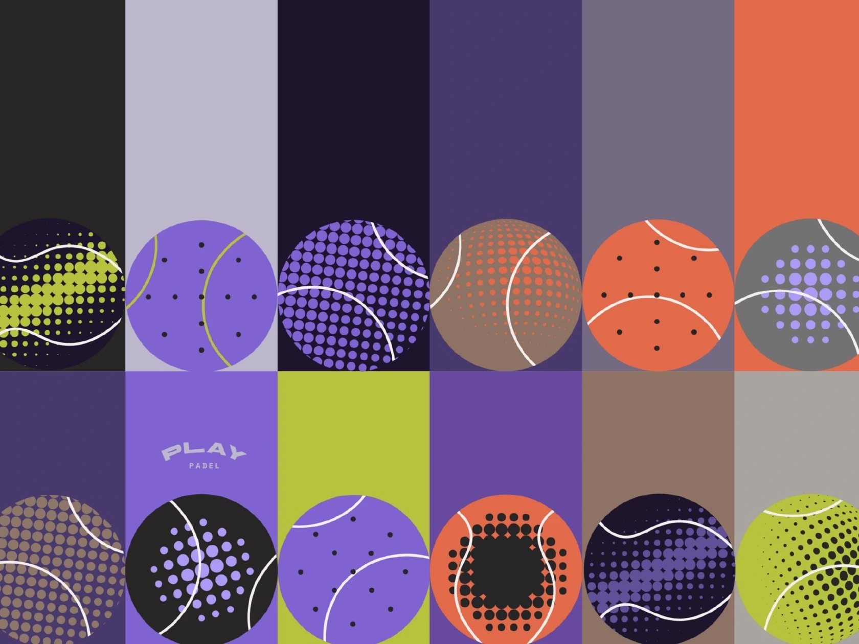 Фирменный стиль и логотип для падел-кортов Play Padel.